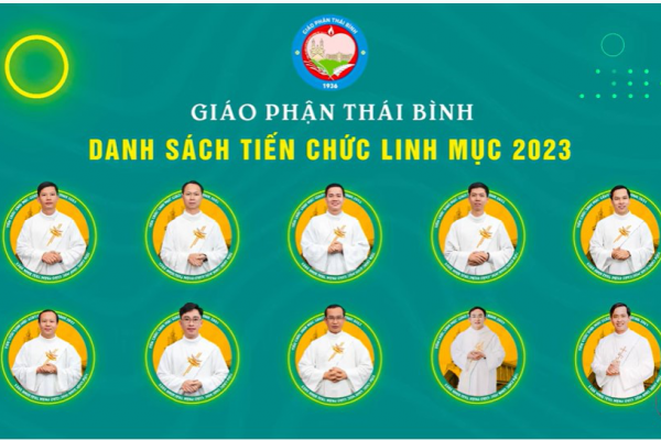 Danh sách Tiến chức Linh mục Giáo phận Thái Bình 2023