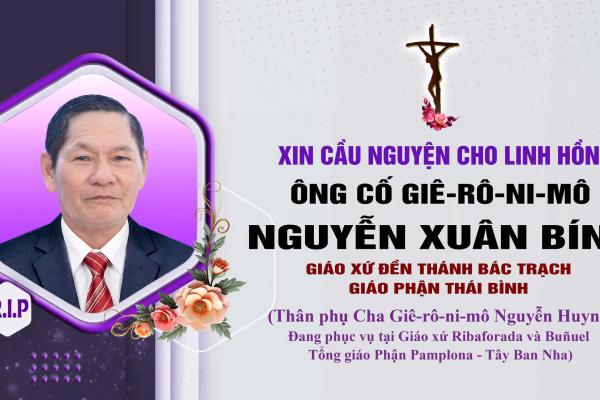 Cáo phó: Ông Cố Giêrônimô Nguyễn Xuân Bính