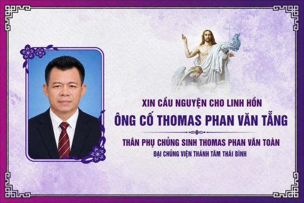 Cáo phó: Ông Cố Thomas Phan Văn Tẵng