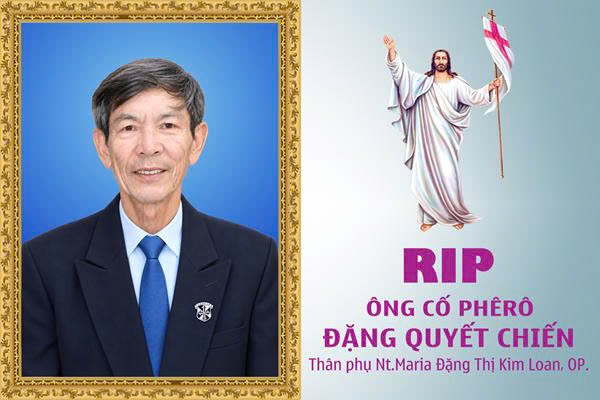 Cáo phó: Ông Cố Phêrô Đặng Quyết Chiến
