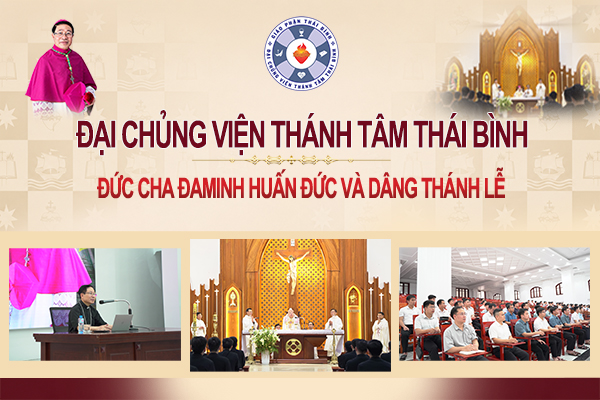 Đức cha Đa Minh huấn đức tháng 5/2026 và dâng lễ tại Đại Chủng viện Thánh Tâm Thái Bình