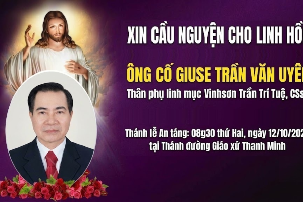 Cáo phó: Ông Cố Giuse Trần Văn Uyên