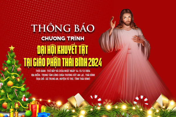 Thông báo: Chương trình Đại hội Khuyết Tật tại Giáo phận Thái Bình năm 2024