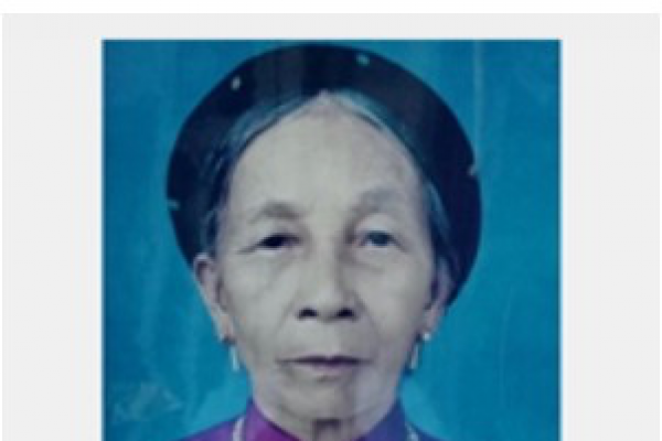Cáo phó: Cụ cố Maria Trần Thị Thái
