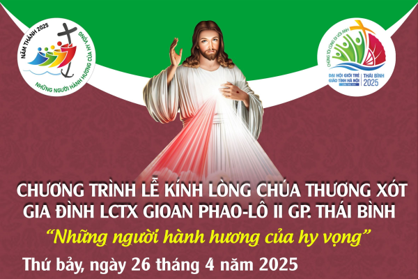 Thông báo: Chương trình Lễ Kính Lòng Chúa Thương Xót