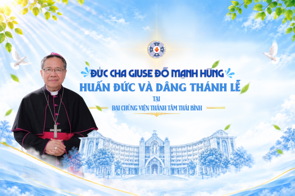 Đức cha Giuse Đỗ Mạnh Hùng huấn đức và dâng Thánh lễ tại Đại Chủng viện Thánh Tâm Thái Bình
