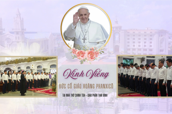 Kính viếng Đức cố Giáo hoàng Phan-xi-cô tại Nhà thờ Chính tòa Thái Bình