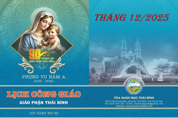 Lịch Công Giáo - Giáo phận Thái Bình. Tháng 12/2025