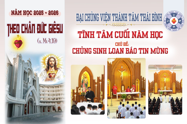 Đại Chủng viện Thánh Tâm Thái Bình tĩnh tâm cuối năm học 2025-2026